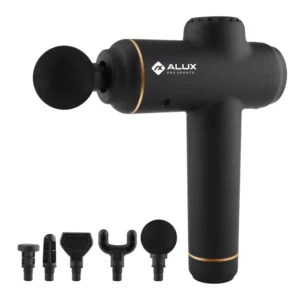 Pistola Massageadora  com 5 Ponteiras + Case Alux